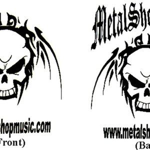 Promotional T-Shirt, White, "Metal Shop Music"